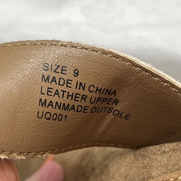 Volatile Sandals Womens 9 Amy Jane Calf‎ Hair Strappy Slides Slip On Comfort - Picture 6 of 9